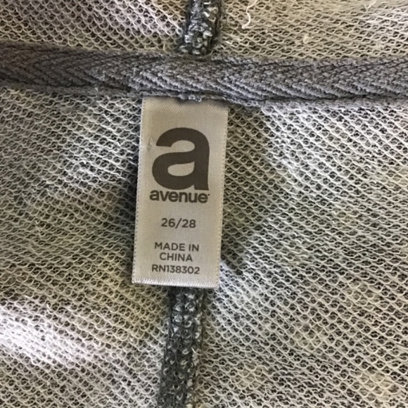 Avenue Gray/White Polka Dot Hoodie - Picture 10 of 11